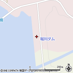 堀川ダム周辺の地図