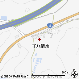 福島県白河市小田川子ハ清水周辺の地図