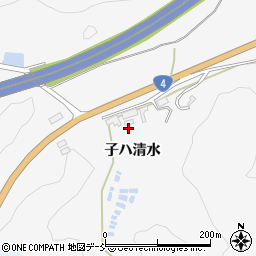 福島県白河市小田川（子ハ清水）周辺の地図