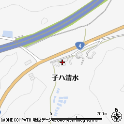 福島県白河市小田川子ハ清水9周辺の地図