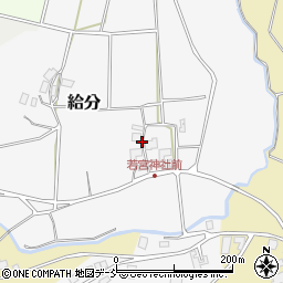 石川県羽咋郡志賀町給分ヘ周辺の地図
