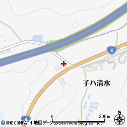 福島県白河市小田川古道周辺の地図