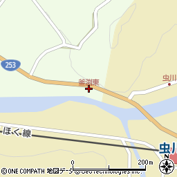 釜渕東周辺の地図