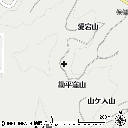 福島県西白河郡泉崎村泉崎勘平窪山周辺の地図