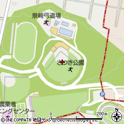 泉崎村役場　さつき公園野球場周辺の地図