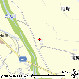 福島県いわき市大久町大久滝尻周辺の地図