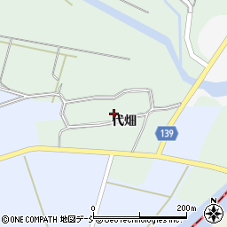 福島県中島村（西白河郡）滑津（代畑）周辺の地図