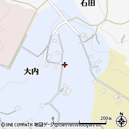 福島県石川郡石川町大内340周辺の地図