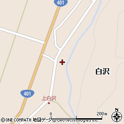 福島県南会津町（南会津郡）白沢（居平）周辺の地図