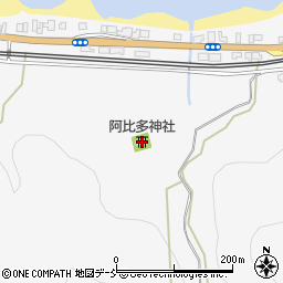 阿比多神社周辺の地図