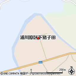 新潟県上越市浦川原区下猪子田周辺の地図