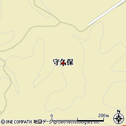 福島県石川郡平田村中倉守久保周辺の地図
