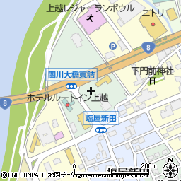 新潟県上越市塩屋新田周辺の地図