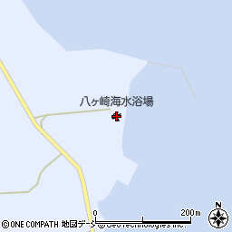 八ヶ崎海水浴場周辺の地図