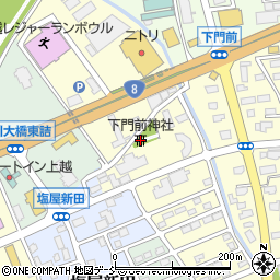 門前神社周辺の地図