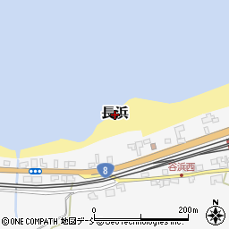 新潟県上越市長浜周辺の地図