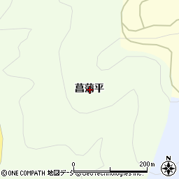福島県いわき市四倉町玉山菖蒲平周辺の地図