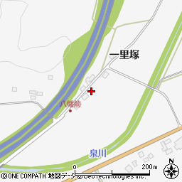 福島県白河市小田川下庄司場周辺の地図