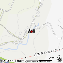 新潟県上越市吉浦周辺の地図