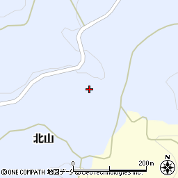 福島県石川郡石川町北山取木沢周辺の地図