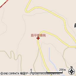 莇平車庫発周辺の地図