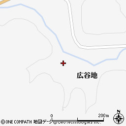 福島県白河市小田川広谷地周辺の地図