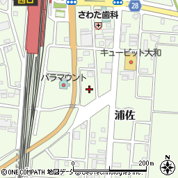 浦佐駅東口児童公園周辺の地図