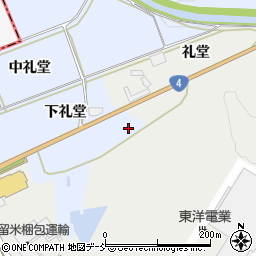 福島県西白河郡泉崎村太田川下礼堂周辺の地図