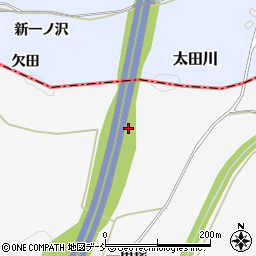福島県白河市小田川（御前舞）周辺の地図