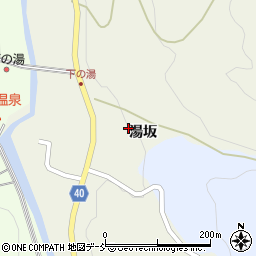 福島県石川町（石川郡）湯郷渡（湯坂）周辺の地図