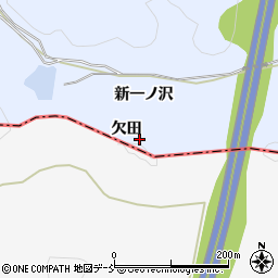 福島県泉崎村（西白河郡）太田川（欠田）周辺の地図