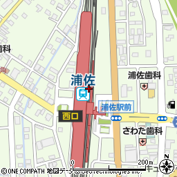 浦佐駅周辺の地図