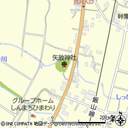 矢放神社周辺の地図