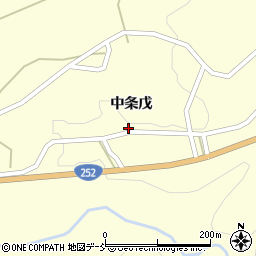 新潟県十日町市中条戊周辺の地図