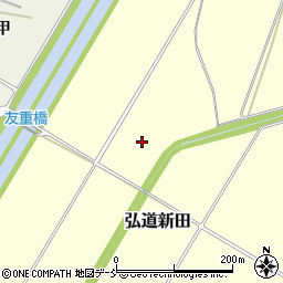 新潟県十日町市弘道新田周辺の地図