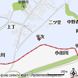 福島県泉崎村（西白河郡）太田川（平次）周辺の地図