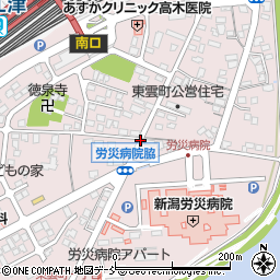 新潟県上越市東雲町周辺の地図