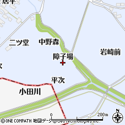 福島県泉崎村（西白河郡）太田川（障子場）周辺の地図