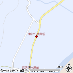 宮沢公民館前周辺の地図