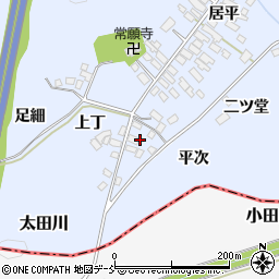 福島県西白河郡泉崎村太田川二ツ堂周辺の地図
