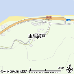 新潟県上越市虫生岩戸周辺の地図