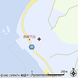 石川県羽咋郡志賀町赤崎ソ周辺の地図