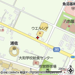 ひらせいホームセンター　浦佐店周辺の地図