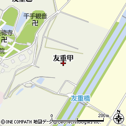 新潟県十日町市友重甲周辺の地図