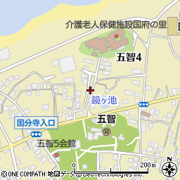 新潟県上越市五智周辺の地図
