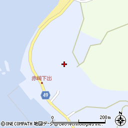 石川県羽咋郡志賀町赤崎リ周辺の地図