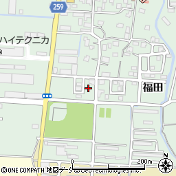 新潟県上越市福田周辺の地図