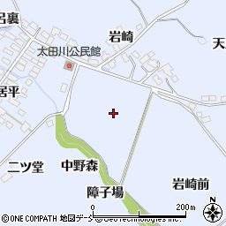 福島県西白河郡泉崎村太田川岩崎前周辺の地図
