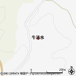 福島県白河市小田川牛清水周辺の地図
