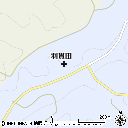 福島県石川町（石川郡）北山（羽貫田）周辺の地図